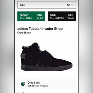 adidas Tubular Invader Size 11